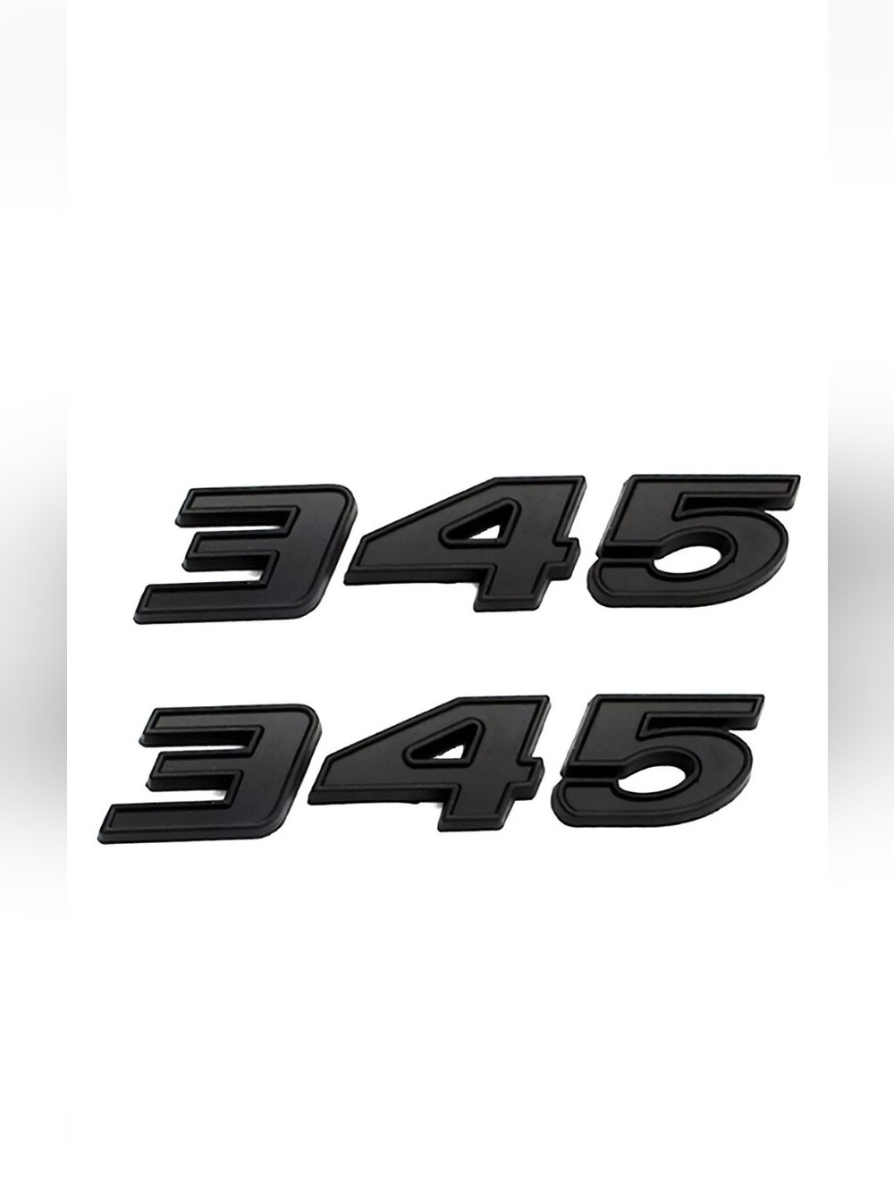 Set MOPAR Hemi #345  Decal Sticker Matte Black NEW